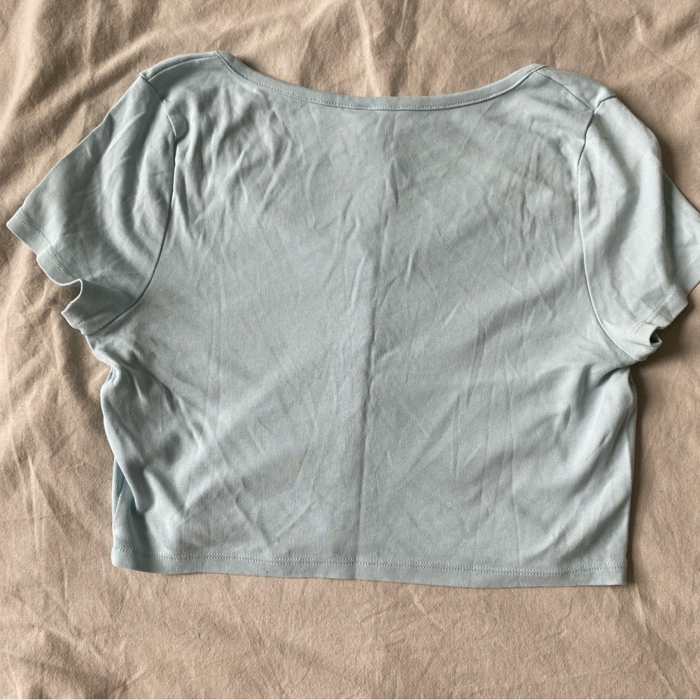 H&M Blue Button Top - Picture 2 of 3